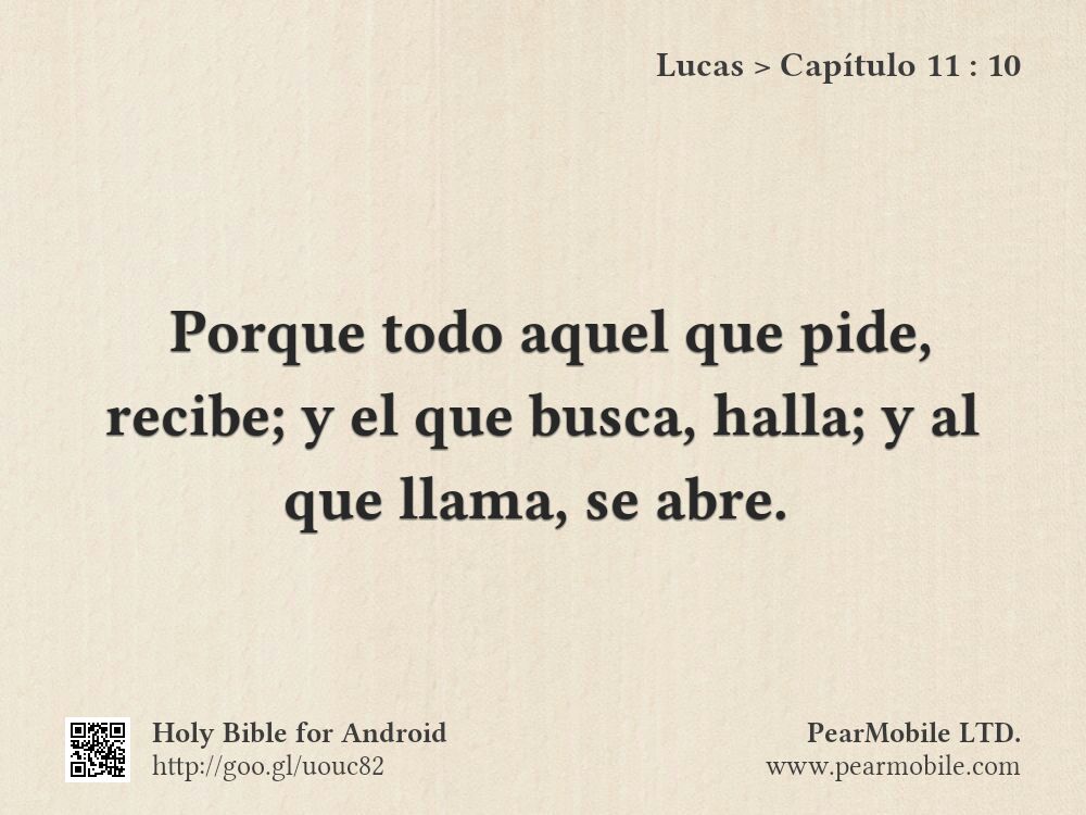 Lucas, Capítulo 11:10